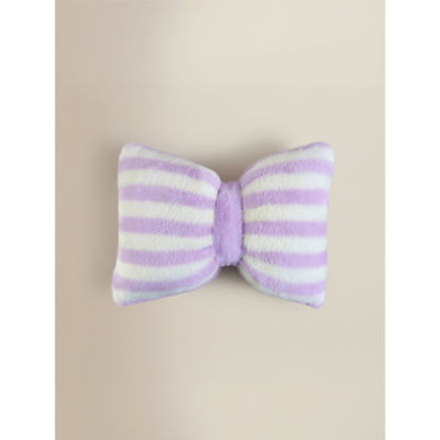 Pink & White Striped 3D Bow-Shaped Cushion thumbnail 2