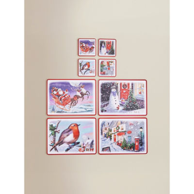 Christmas Scene Placemat & Coaster Set thumbnail 2