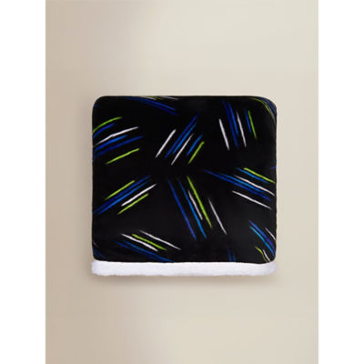 Black Gaming Sherpa Blanket - 120cm x 150cm