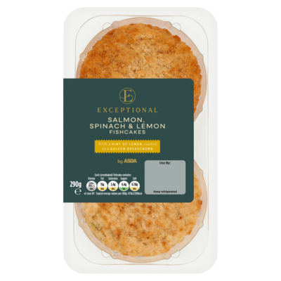Salmon, Spinach & Lemon Fishcakes 290g