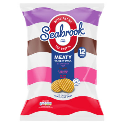Seabrook Crinkle Meaty Variety 12pk
