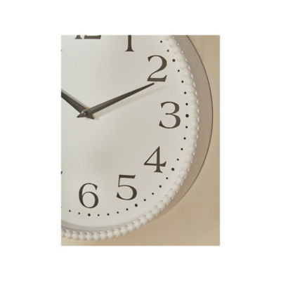 White Beaded Clock thumbnail 3