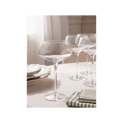 Stacey Solomon Ribbed Champagne Coupe Glass - Set of 2