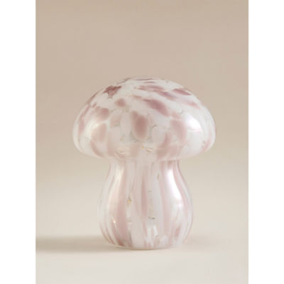 George Home Pink Mini Mushroom Confetti Table Lamp
