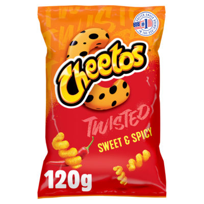Cheetos Twisted Sweet & Spicy Sharing Bag Crisps 120g