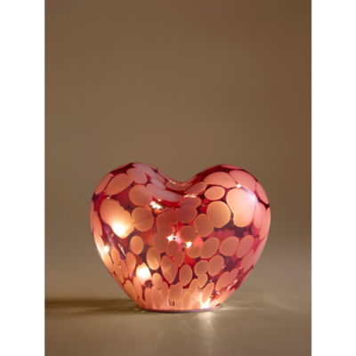 Pink Confetti Heart Table Lamp thumbnail 3