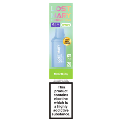 BM600 2 Menthol Prefilled Pod 20mg/ml thumbnail 2