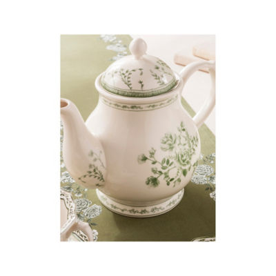 Stacey Solomon Green & White Teapot thumbnail 3