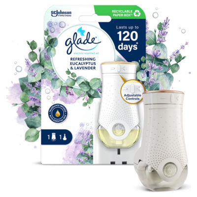 Electric Scented Oil Plug In Holder & Refill Eucalyptus & Lavender 20ml thumbnail 2