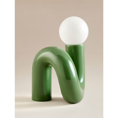 Green Wiggle Bulb Table Lamp thumbnail 2