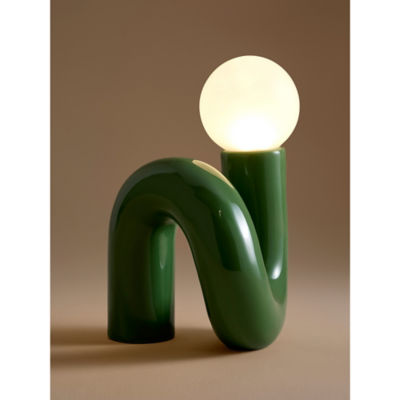 Green Wiggle Bulb Table Lamp thumbnail 3