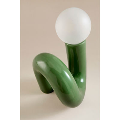 Green Wiggle Bulb Table Lamp thumbnail 4