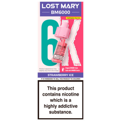 BM6000 Strawberry Ice Refillable Pod Kit 20mg/ml