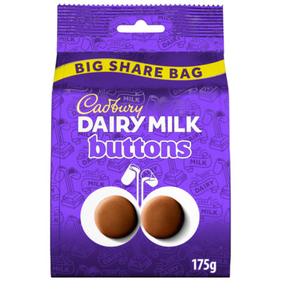 Dairy Milk Buttons Chocolate Large Sharing Bag 175 g