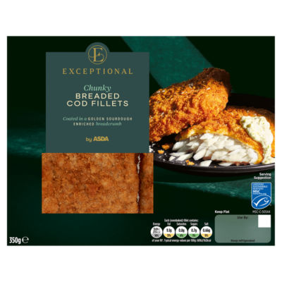 Exceptional by  Chunky Breaded Cod Fillets 350g