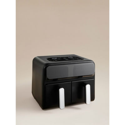 Black Dual Drawer Digital Air Fryer 8L