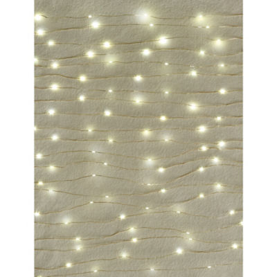 Gold-Tone Rice String Lights 100 Piece thumbnail 2