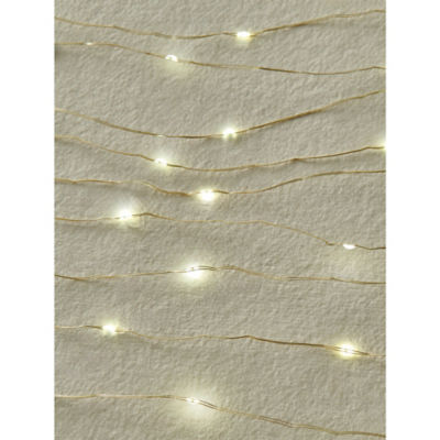 Gold-Tone Rice String Lights 100 Piece thumbnail 4