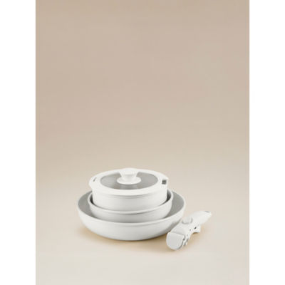 Cream Stackable 5-Piece Pan Set