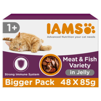 Advanced Nutrition Adult Wet Cat Food Meat & Fish Variety Mix in Jelly 48 x 85g