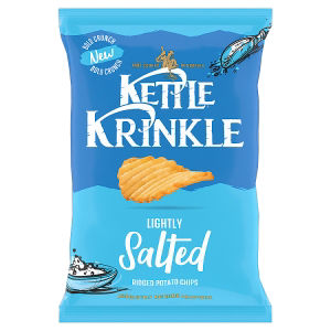 Krinkle Lightly Salted Ridged Potato Chips 130g thumbnail 2