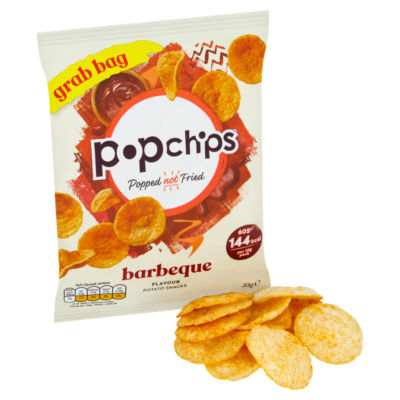 popchips Barbeque Grab Bag Crisps 33g thumbnail 3