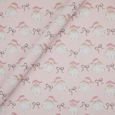 3.5m Pink Santa Wrapping Paper