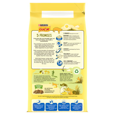 GO-CAT Herring with Vegetables Dry Cat Food 4kg thumbnail 3