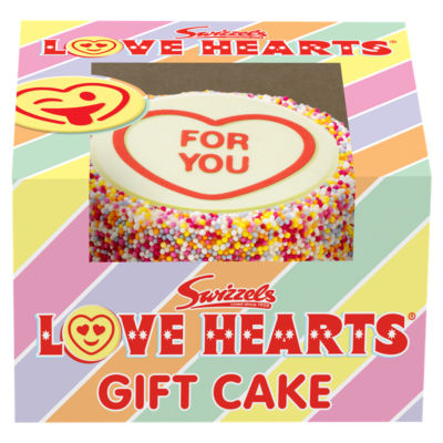 Love Hearts Gift Cake