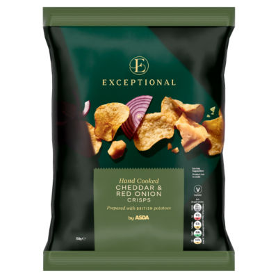 Hand Cooked Cheddar & Red Onion Crisps 150g