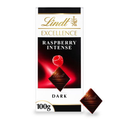 Excellence Dark Raspberry Chocolate Bar 100g thumbnail 2