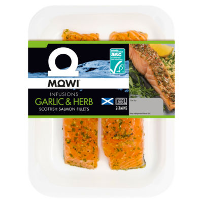 Infusions Garlic & Herb Scottish Salmon Fillets 220g
