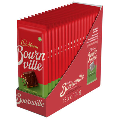 Bournville Chopped Hazelnut Dark Chocolate Bar 100g thumbnail 4