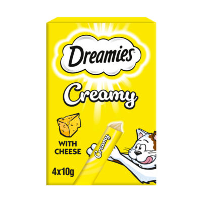 ™ Creamy Adult Cat & Kitten Treats with Delicious Cheese 4x10g thumbnail 2