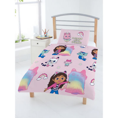 Gabby's Dollhouse Gabbys Dollhouse Reversible Duvet Cover Set Toddler