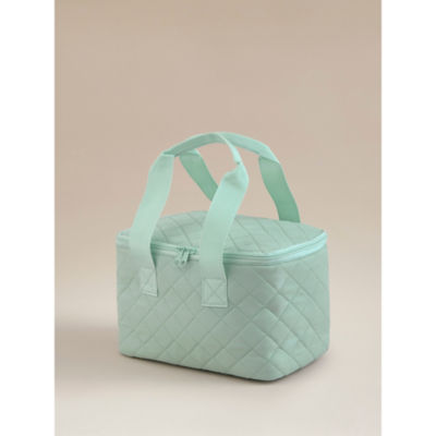 Lunch Bag Quilted With Handle Sage Each thumbnail 3