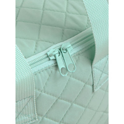 Lunch Bag Quilted With Handle Sage Each thumbnail 4