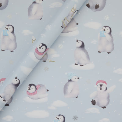 3.5m Penguin Christmas Rollwrap