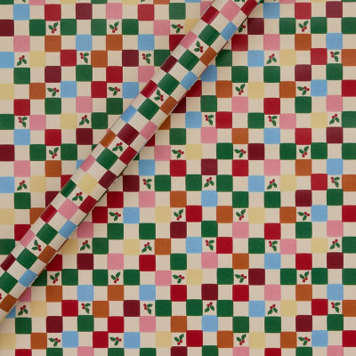 3.5M Checker Board Christmas Rollwrap
