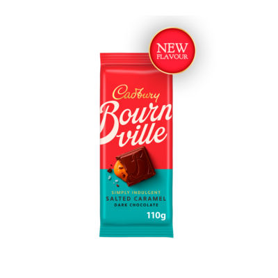 Bournville Salted Caramel Dark Chocolate Bar 110g thumbnail 3