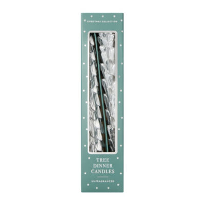 Frosted Pine & Eucalyptus Tree Tapers 2pk thumbnail 2