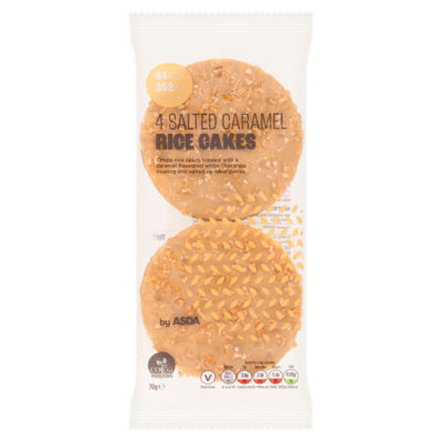 4 Salted Caramel Rice Cakes 70g