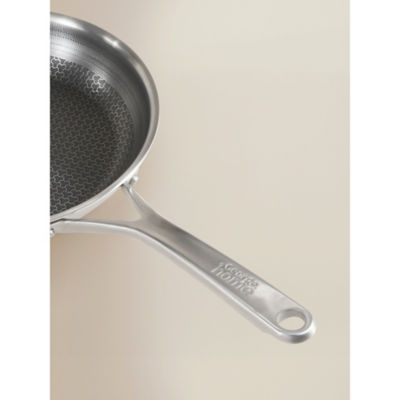 Brushed Stainless Steel Frying Pan 25cm thumbnail 3