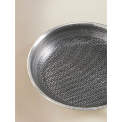 Brushed Stainless Steel Frying Pan 25cm thumbnail 4