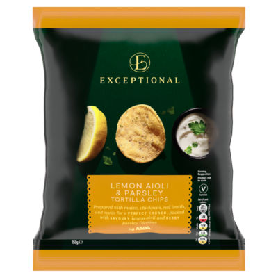 Exceptional by  Lemon Aioli & Parsley Tortilla Chips 150g