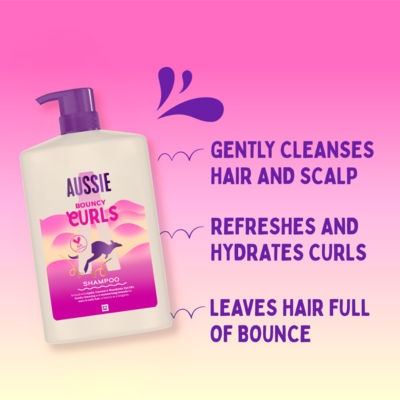 Bouncy Curls Shampoo  400ml. Sulphate-Free & Vegan. Waves, Curls, Coils thumbnail 3