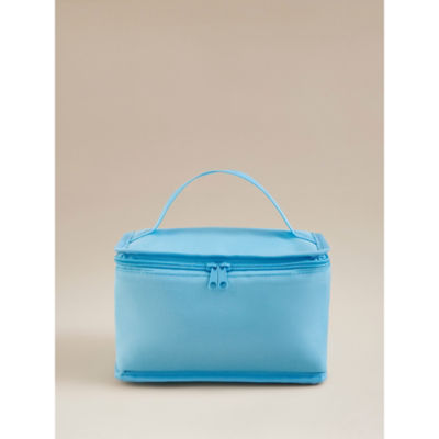 Blue Collapsible Lunch Bag with Handle