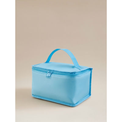 Blue Collapsible Lunch Bag with Handle thumbnail 3