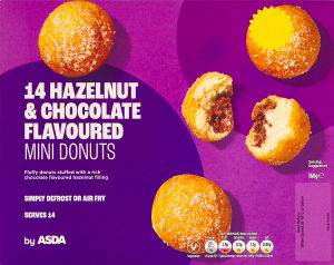 14 Hazelnut & Chocolate Flavoured Mini Donuts 160g
