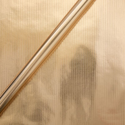 3.5m Gold Ribbed Foil Rollwrap